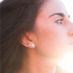 Seashell stud earrings